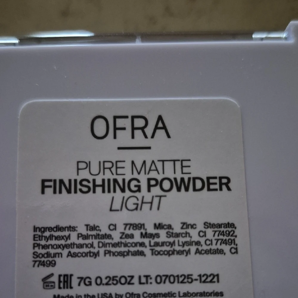 OFRA Pure Matte Finishing Powder - Light